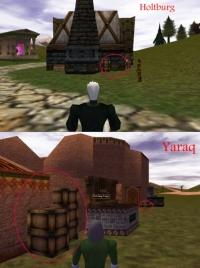 Barrels and crates in Asheron's Call